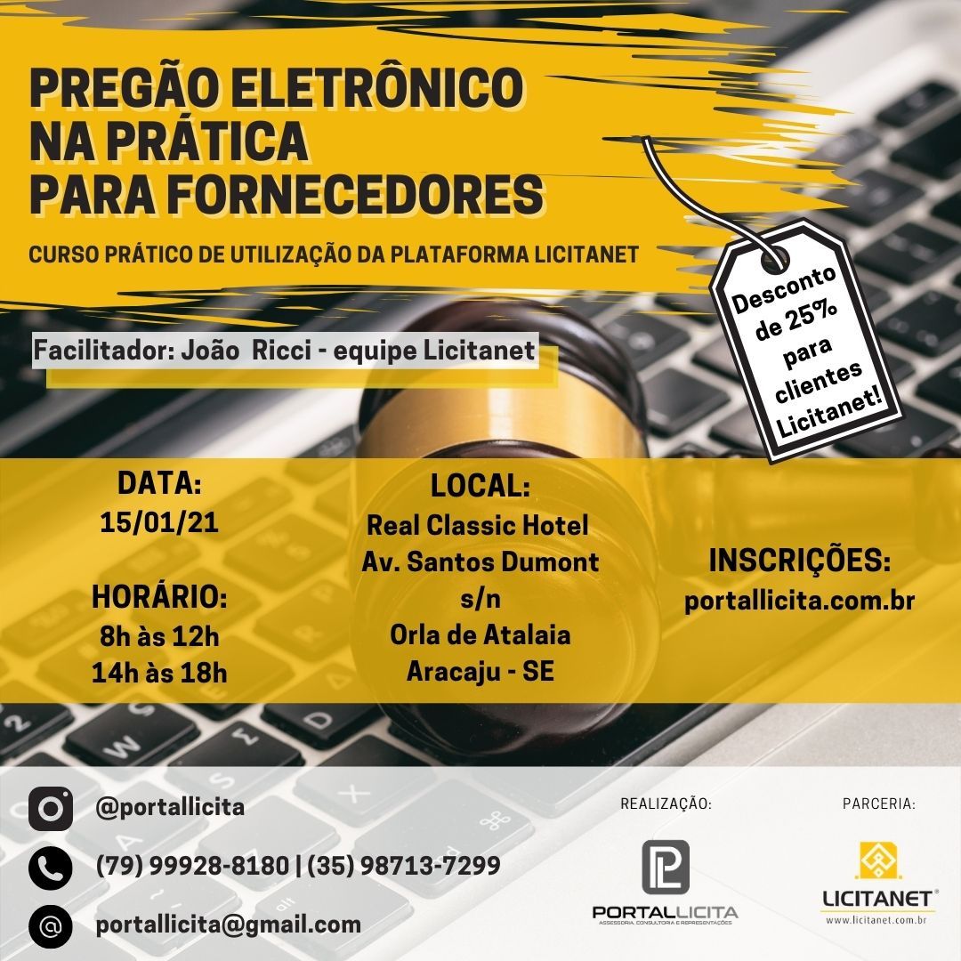Curso Prático de Ultilização da Plataforma Licitanet